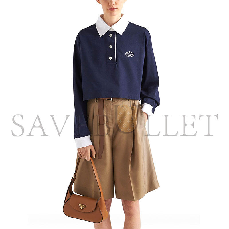 Pra*a small leather shoulder bag 1bd358 (25*15*5cm)